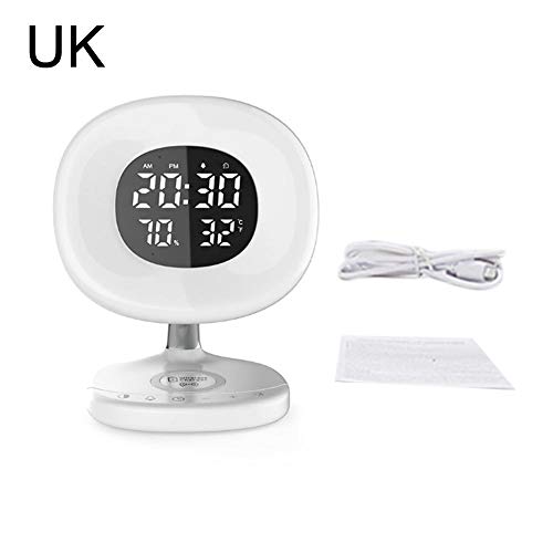 Preisvergleich Produktbild Wake-Up Light LED Simulation Bunte Nachttischlampe Drahtlose Aufladung