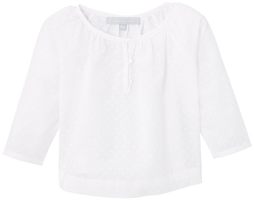 Caramel au Sucre Baby Girls Shirt -  White - 6-12 Months
