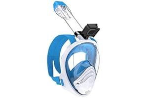 Jovrun Snorkel Mask Full Face Snorkel Mask 180°Panoramic View Anti-leak Anti-fog Snorkeling Mask Set with Detachable Camera Adjustable Strips Snorkeling Mask Full Face for Kids Teenagers & Adults