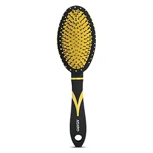 AGARO Breeze Cushion Hair Brush, Black and Yellow