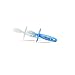 Zoli Chubby Gummy Gum Massager (Blue & White)