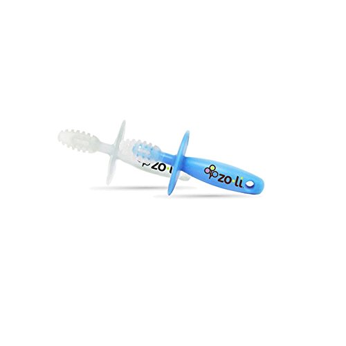 Zoli Chubby Gummy Gum Massager (Blue & White)