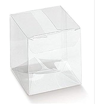 50 Scatoline PVC Trasparenti 6x6x3 Cm - Per Bomboniere E Confetti - Foto 10