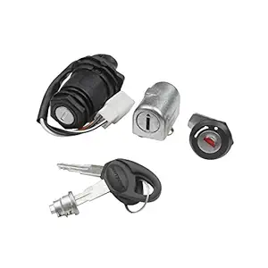 Deutsche Cylindrical Ignition Lock Kit Compatible with KB-4S / Boxer at (Set of 4) Consisting of Ignition Lock, Handle Lock, Petrol Tank Lid Lock & Tool Box Lock