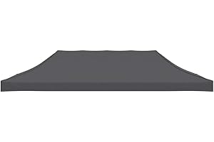 vidaXL Toit Tente Réception 3x6 m Anthracite Jardin Terrasse Pavillon Tonelle