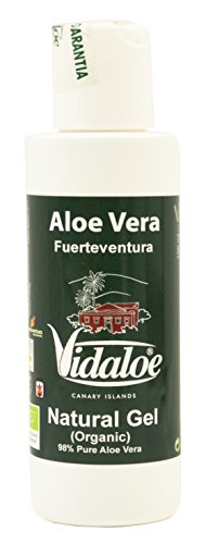 Preisvergleich Produktbild Vidaloe Natural Gel (organic) 98% 100ml kaltgepresst von Fuerteventura