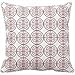 Produktbild Marsala Wine Red Geometric Oriental Pattern Pillow Case