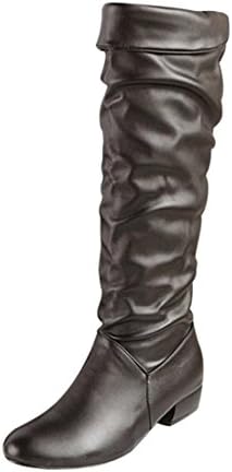 Womens Boots,Moonuy Ladies Girl VWomen's Winter Knee High Boots High Tube Flat Heels Riding Boots,Womens Fahsion Shhoes,Women Winter Boots,Womens Shoes,Womens Ankle Boots (40(UK:7), Black)