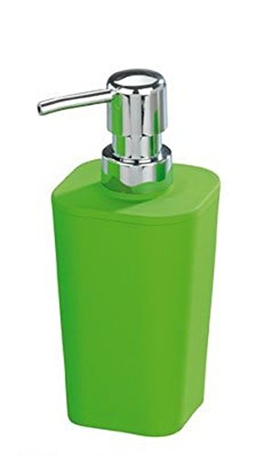 WENKO Bad Accessoire Set Rainbow Green Seifenspender, Seifenschale & Zahnputzbecher - 2