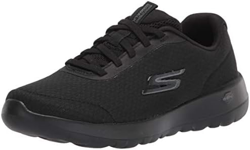 Skechers Womens Go Walk Joy - Ecstatic Sneaker, Black, 6.5 Wide US