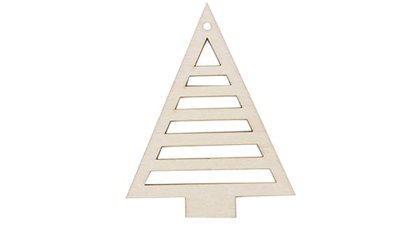Albero Di Natale In Legno Amazon.Albero Di Natale In Legno 10 X 6 Cm Decorazione Natalizia Amazon It Casa E Cucina
