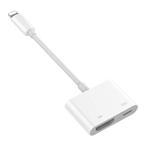 Hoidokly Adaptador a HDMI convertidor de Cable de Phone a HDMI Adaptador HDMI Digital AV Conector a HDMI para Phone XS/XS MAX/XR/X/8/7 /6/5 Series/Pad Air/Mini/Pro/Pod Touch