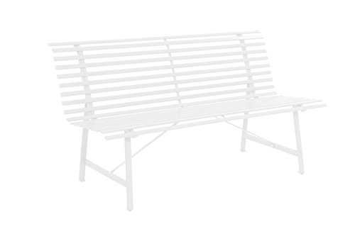 Leco 33233100 Stahlgartenbank, elfenbein