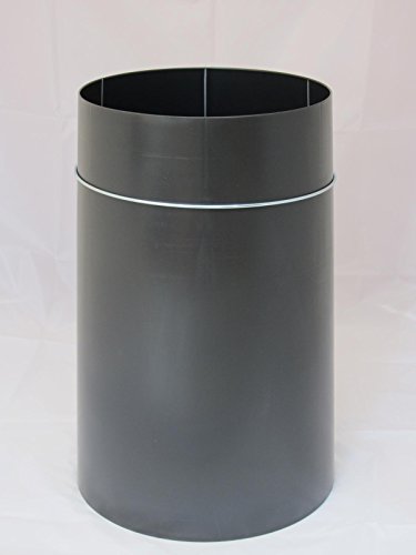 Sacktonne anthrazit für Gelben Sack mit gelbem Deckel und Metallring Mülleimer Müllsackständer … - 6