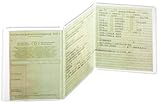 Schmalseite oben offen Ausweishülle KFZ-Schein 3-teilig 105x210mm,PP 180my,dokumentenecht (2, KFZ-Schein 3-teilig  105x210mm)