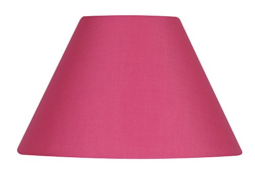 Oaks Lighting Coolie Lampenschirm, Baumwolle, 40,6 cm Klassisch hot pink
