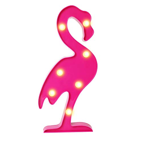 Vimlits 3D LED Shine Flamingo Lamp Night Lamp Marquee LED Letter Nightlight for Home Decoration Birthday Gift for Kids