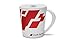 Produktbild Original Audi Sport Becher Kaffeebecher Tasse Trinkbecher Porzellan rot weiß