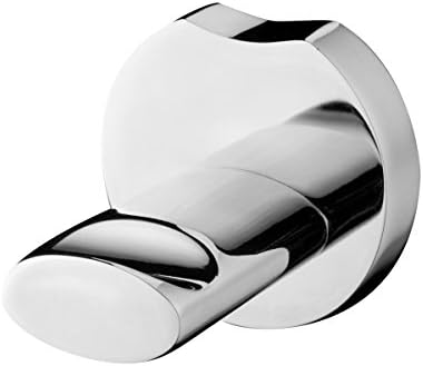 Bisk 4.8 x 4.5 x 5 cm Lune Single Wall Robe Hook, Chrome on Zinc