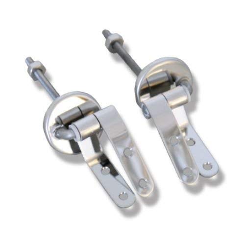 MSV MS1223/140335 - juego de bisagras para sujeciã³n de wc (2 unidades, acero inoxidable)