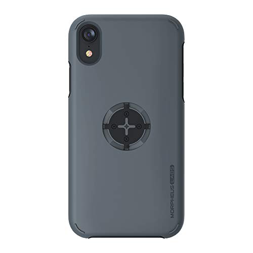 MORPHEUS LABS M4s Case per Apple iPhone XR, Cover per iPhone XR, Custodia Adatta a Tutti i Supporti/Mount M4s, Chiusura a Rotazione Veloce Magnetica brevettata, Grigio
