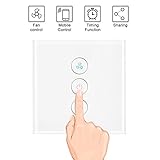Función de sincronización: tome el control total de su ventilador en función del temporizador de programación de 7 días. Puede programarlo para planificar la hora exacta para encender / apagar el ventilador automáticamente.