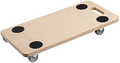 Meister 822100 Chariot à roulettes Contreplaqué, roues en PU 590 x 290 mm - 200 kg