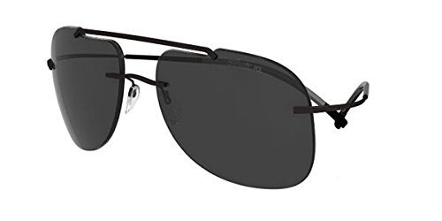 Preisvergleich Produktbild Silhouette - EXPLORER 8665, Pilot (tropfenförmig), allgemein, Herrenbrillen, BLACK / GREY POLARIZED(6200 B)