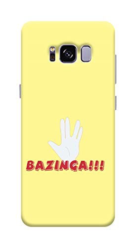 AUS Back Cover with Bazinga Pattern Printed Lightweight Hard Case Or Mobile Cover for Samsung S8