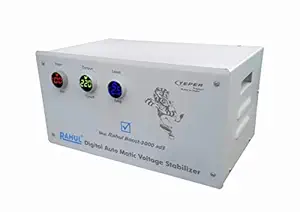 Rahul Boost-3000 ad3 Kva/12 Amp,100-280 Volt,5 Booster,Use a Maximum of 12 Amp Load,with 3 Metar Input,Output+Load Metar,with Over Load MCB,Mainline Digital Automatic Voltage Stabilizer