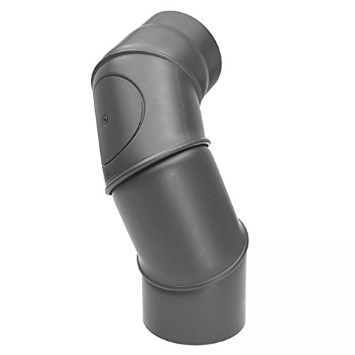 raik SH062-150-gg Rauchrohrbogen / Ofenrohr 150mm - Multibogen gussgrau