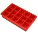 Produktbild DaoRier Silikon-Eiswürfelform, 15 quadratische Eiswürfelformen, Lebensmittelqualität rot rot 18.5*11.5CM
