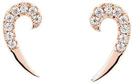 Vamp London Rose Gold Single Spike Earrings