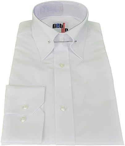 Retro MOD White Cotton Pin Collar Shirts (15.5)