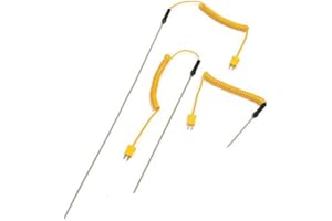 MASUNN K-Type thermocouple sonde en Acier Inoxydable contrôleur de température capteurs de Fil 100/300/500mm en Option - 500mm