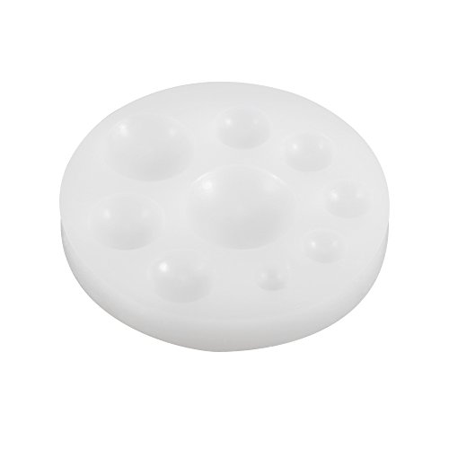 Anself DIY Gießform Epoxy Schmuckguss-Form für Schmuck und Nagel Deko, Kleine und große runde Vertiefungen - 7