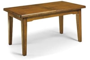 Mar.c.a. Design - Tavolo Allungabile fino a 340 cm, Legno di Pioppo Color Noce Scuro, Tavolo Made in Italy Arte Povera - Mis. 160x85 chiuso e 340x85 aperto