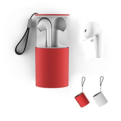 DOJA Barcelona | Auriculares Inalambricos Bluetooth 5.0 | i9s Rojo | Cascos de máxima Potencia y Calidad de Sonido | BATERIA 3H | Carga portatil | Compatible con Todos LOS Dispositivos