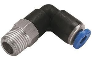 PNEUMAX 1/8 Zoll BSP - 8MM Kunststoff Swivel Push in Elbow Fassung mit S/S (b83) Krallen