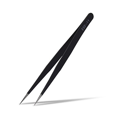 Preisvergleich Produktbild Minkoll Pinzetten-Wartungstool, Anti Statik-Edelstahl-Pinzetten-Set (ESD-11)