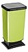 Produktbild Rotho Paso Mülleimer 40 l  mit geruchdichtem Deckel, Kunststoff (PP), grün metallic, 40 Liter (35,3 x 29,5 x 67,6 cm)