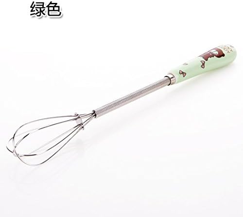 UWSZZ Ceramic handle whisk whisk by hand kitchen egg Whisk butter churn the batter baking tools Green