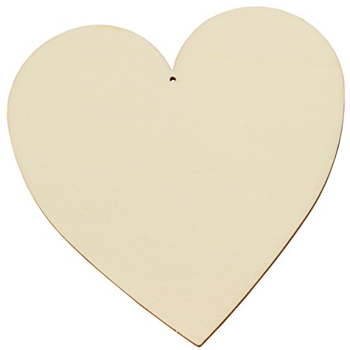 Holzherzen-Set 3 Stück ✓ ca. 15 cm Groß ✓ Deko-Herz-Hänger aus Sperrholz sind mit einem Loch zum Aufhängen versehen ✓ perfekte Dekon als: Hochzeitsherz | Wanddeko | Streudeko | Valentinstag-Herzen | Dekoherzen | Blumen-Deko | zum aufhängen, beschriften, basteln, bemalen, gravieren, an die Wand / Fenster / Tür hängen ✓ Holzherz-Set / Hochzeit Deko / Holzanhänger-Herz Deko | trendmarkt24 - 226151