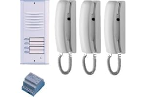 Farfisa 3V citofono a Incasso casa trifamiliare Tradizionale 4+N Cablaggio, 10 W, 240 V