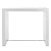 Produktbild lounge-zone Bartisch Tresen LOCK Holz Hochglanz weiß mit Fußablage 130x60x105cm 7410