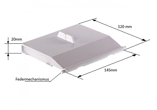 Skimmerwehr / Skimmerklappe 145 x 120mm für Standardskimmer - 2