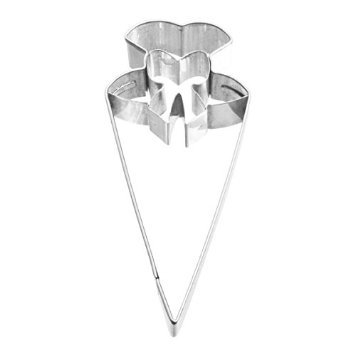 Keks - Ausstechform / Plätzchenform "SCHULTÜTE" (8 cm / Edelstahl - Rostfrei)