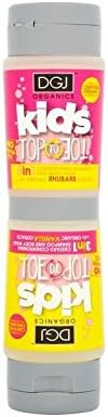 DGJ Organics Kids Top to Toe Shampoo & Body Wash Rhubarb & Custard 250ml - Pack of 2