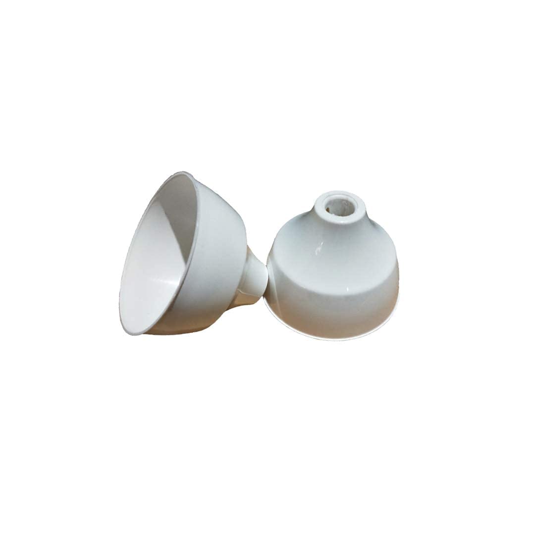 pmw - Ceiling Fan Cups - White - Suitable for All Types of Fans - Ceiling Fan Canopy - Pack Of 2