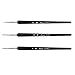 3-pcs Set Fine Detail Nail Art Pen Brush Size 0 00 000 Dotting Drawing Painting for Acrylic French Gel Fingernail Toenail Tips Pattern Design
